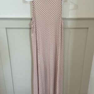 Zara Sleeveless Polka Dot Maxi Dress Size Small